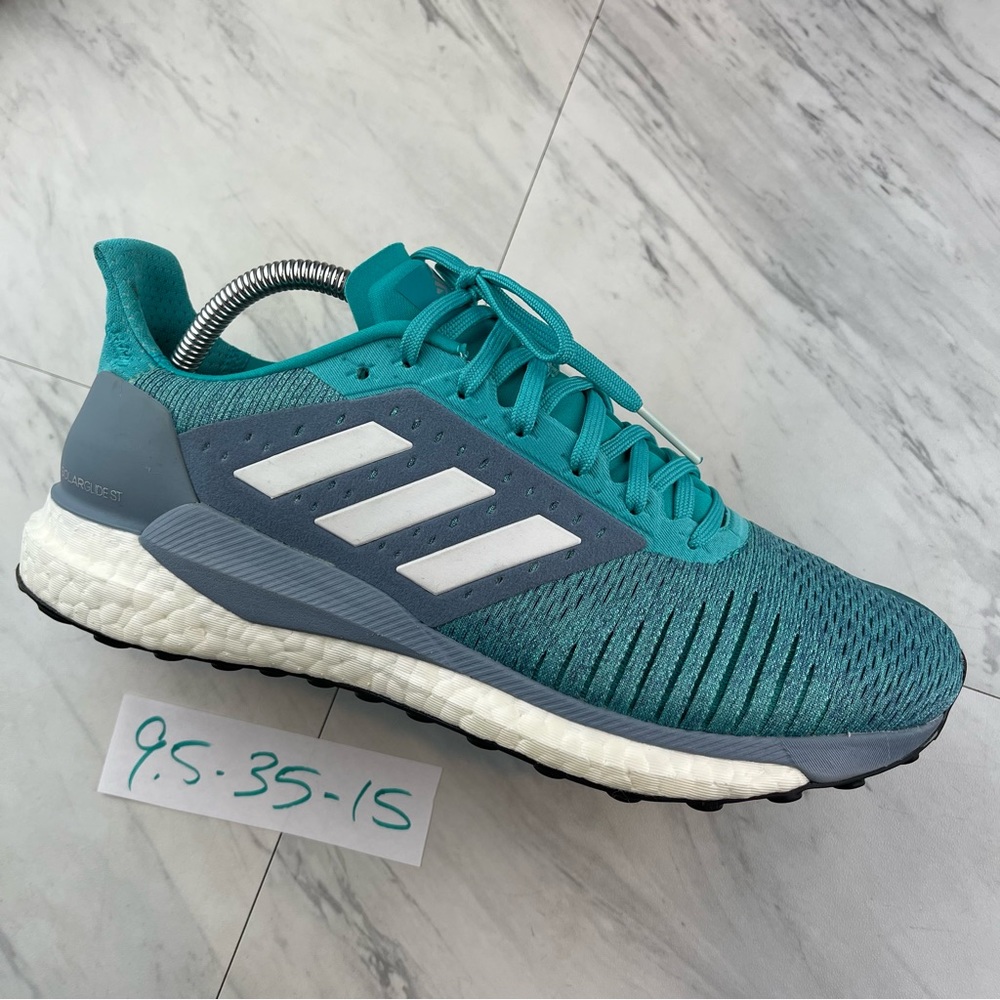 •Women Adidas Solar Glide ST Boost Teal Shoes AQ0347 Size 9.5
